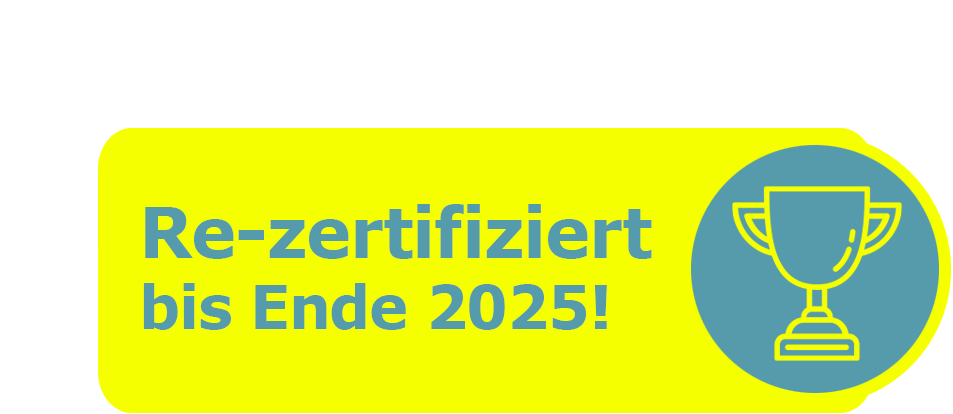 Re-zertifiziert bis Ende 2025.